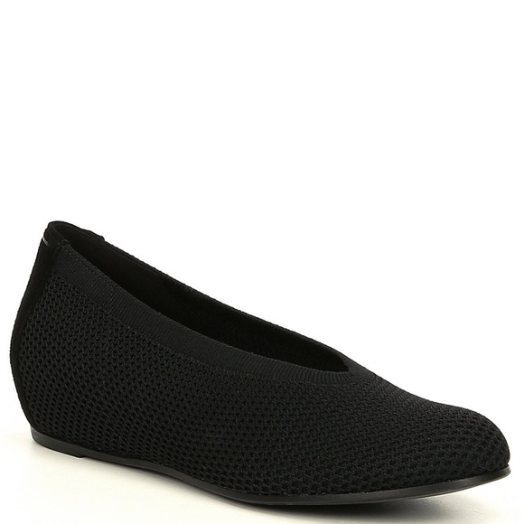 EILEEN FISHER seam stretch slip on flats